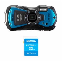 【商品番号5】PENTAX WG-90 ブルー+SDカードセット 株主様特別限定販売