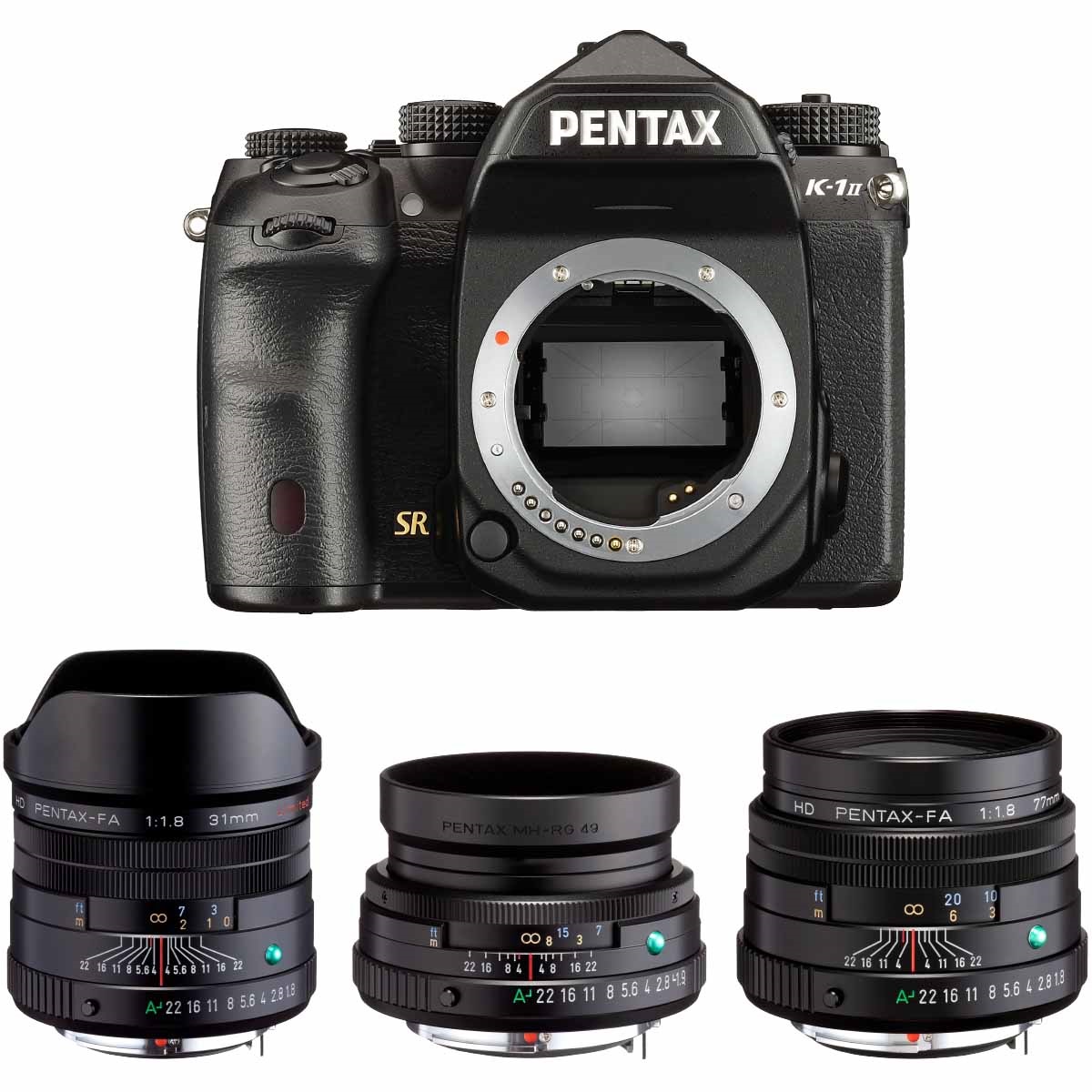 PENTAX K-1 Mark II  HD FA Limited ブラック 3本セット(安心の3年保証)