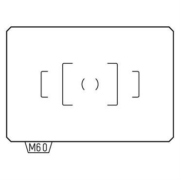 フォーカシングスクリーン MF-60（標準AFフレームマット）