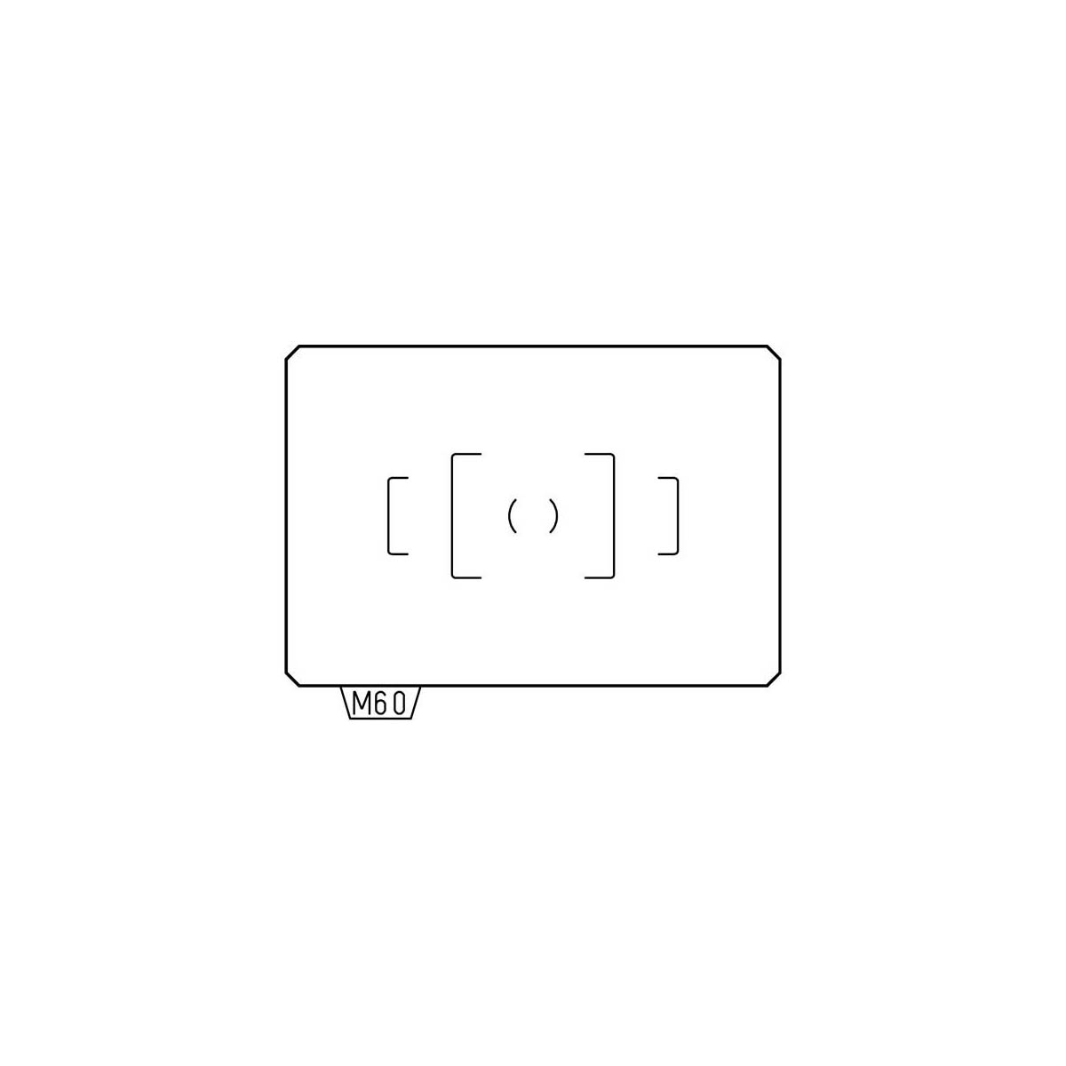 フォーカシングスクリーン MF-60（標準AFフレームマット）