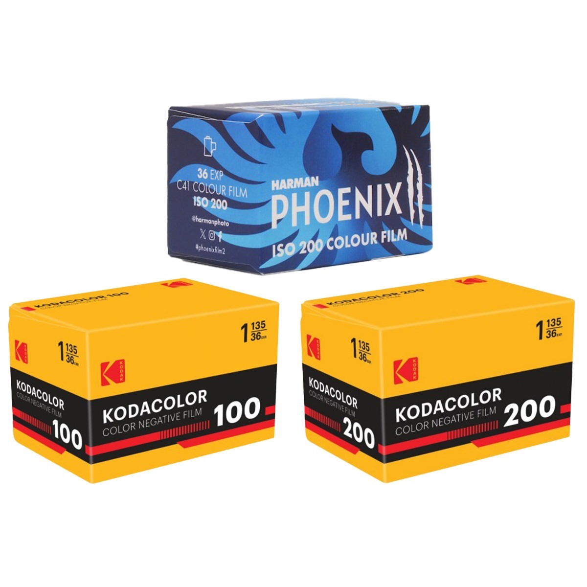 【BLACK FRIDAY 2025 11/27まで】PHOENIX II 200 / KODACOLOR 100 / KODACOLOR 200 36枚撮りセット