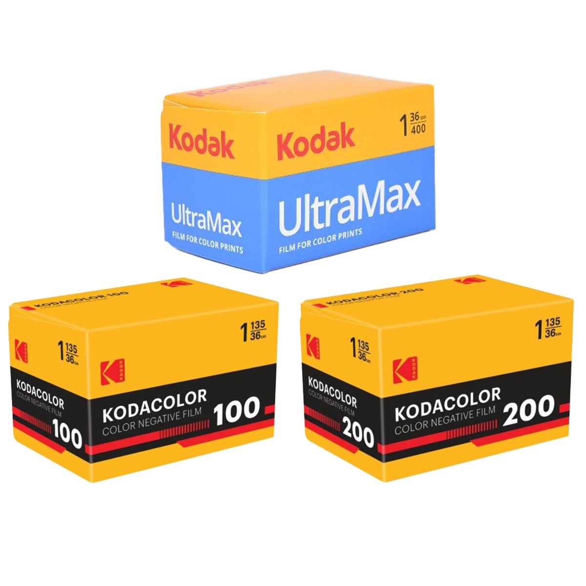 【BLACK FRIDAY 2025 11/27まで】KODACOLOR 100 / KODACOLOR 200 / ULTRA MAX 400 36枚撮りセット
