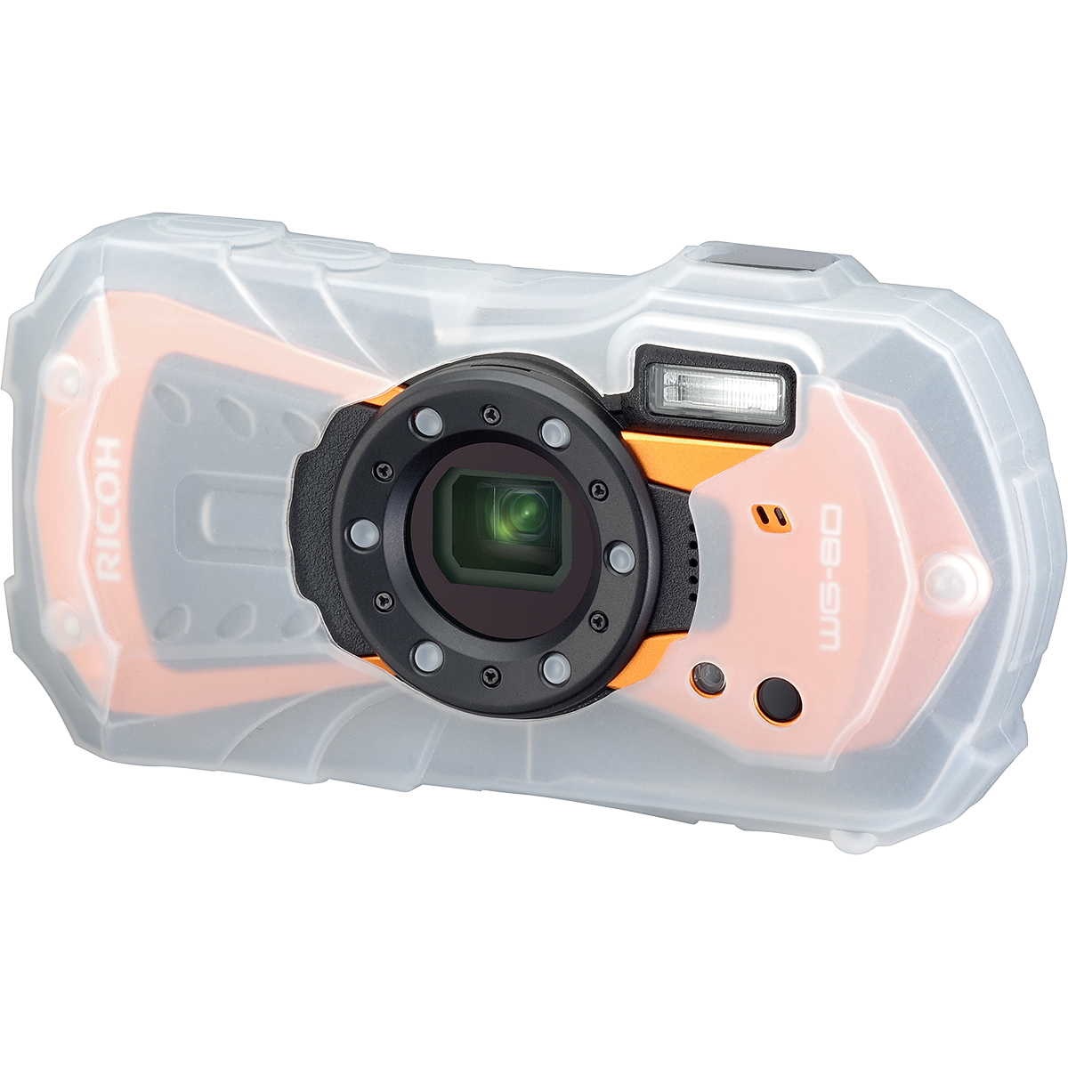 ※早い者勝ち※RICOH リコー WG-80 デジカメ　オレンジ　デジタルカメラ Amazon | RICOH WG-80 ORANGE リコー本格防水デジタルカメラ 14m