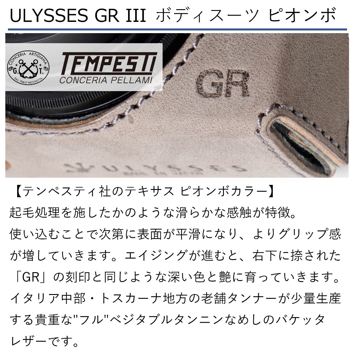 ULYSSES(ユリシーズ) GR III ボディスーツ ピオンボ