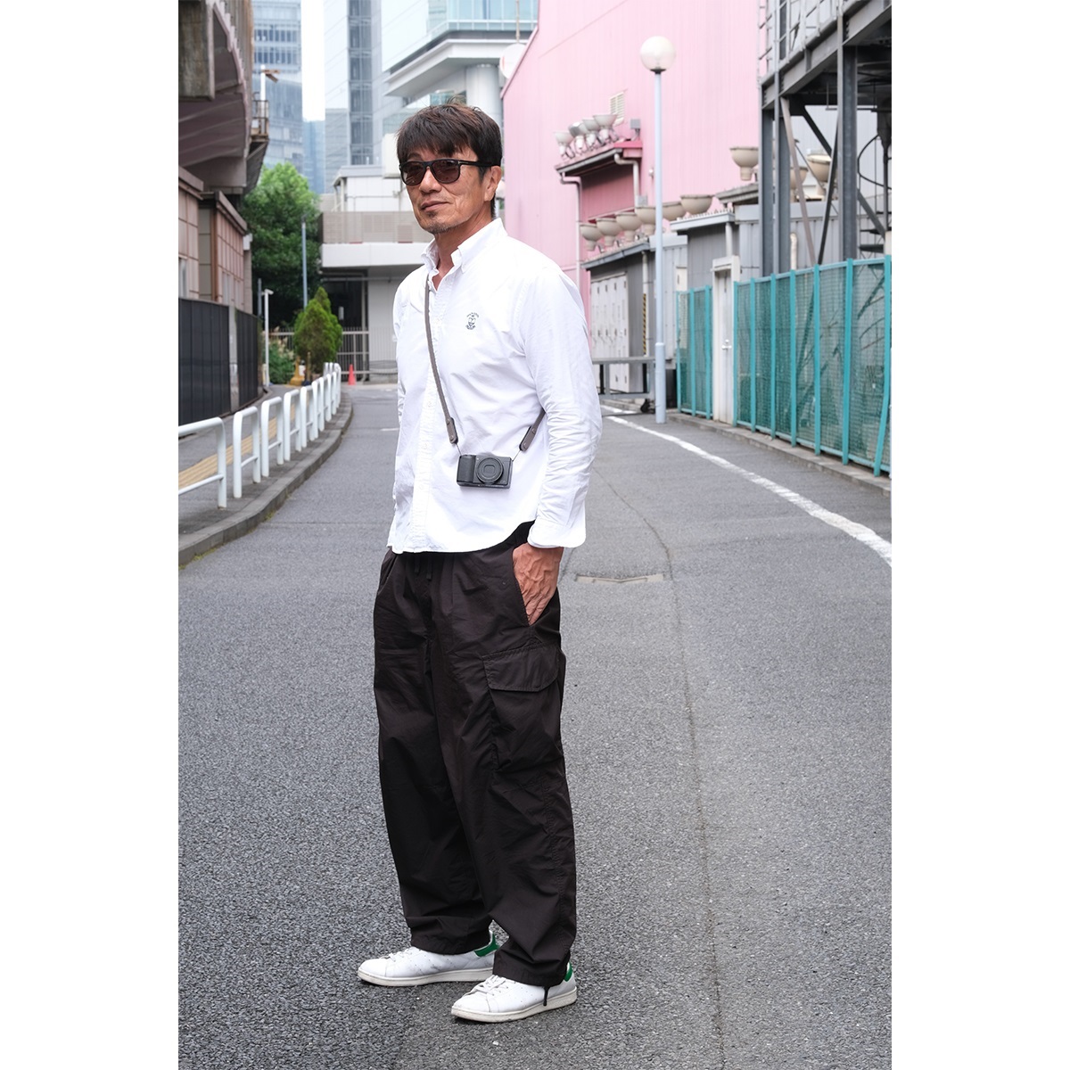 INDUSTRIA  GRレザーネックストラップ （ロング）ブラック AS-GRLSLb