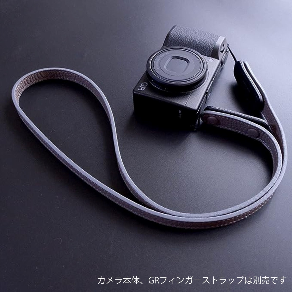 INDUSTRIA  GRレザーネックストラップ ツンドラ（グレーベージュ） AS-GRLSt