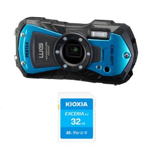 PENTAX WG-90 ブルー+SDカードセット